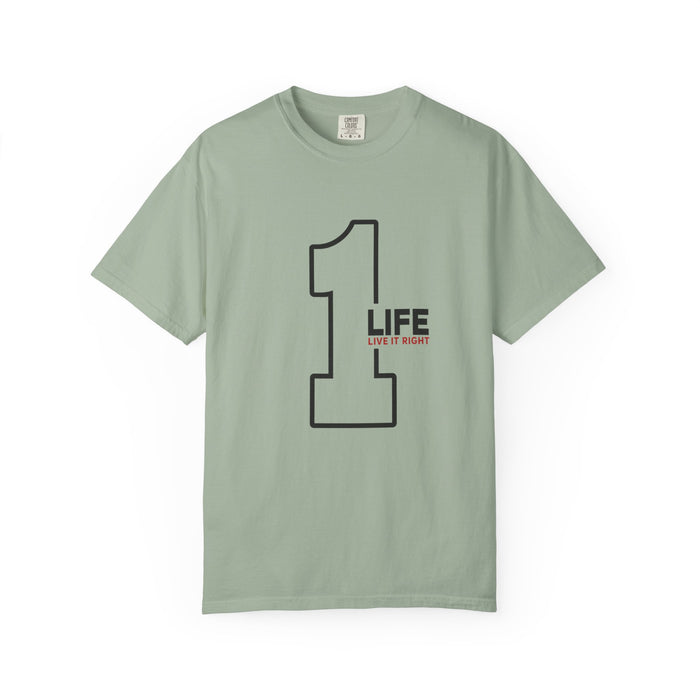 1 Life "Live It Right" T-Shirt — Minimalist Motivational Tee