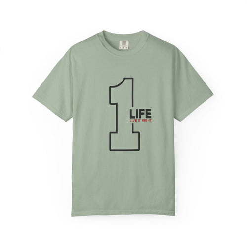1 Life "Live It Right" T-Shirt — Minimalist Motivational Tee