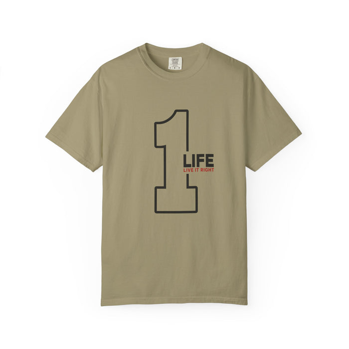 1 Life "Live It Right" T-Shirt — Minimalist Motivational Tee