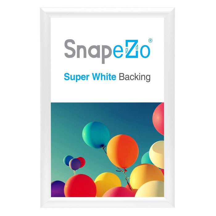 White diploma snap frame poster size 11X17 - 1 inch profile - Snap Frames Direct