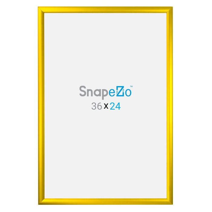 24x36 Yellow SnapeZo® Snap Frame - 1.2 Inch Profile