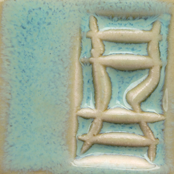 Glossy Opulence Glazes mimic gas-fired effects in C/6 electric kilns, with flowing secondary colors. Amaranth Stoneware Canada.