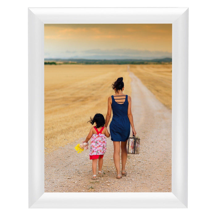 8.5x11 White SnapeZo® Snap Frame - 1 Inch Profile