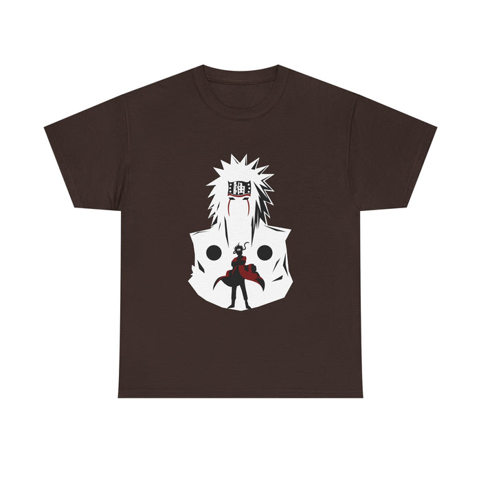 Anime Shadow Warrior T-Shirt — Silhouette Battle Graphic Tee