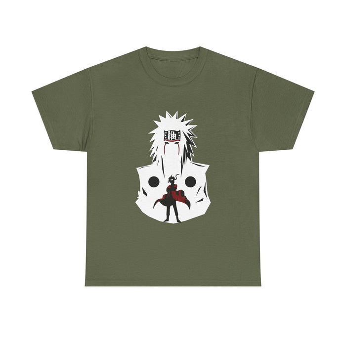 Anime Shadow Warrior T-Shirt — Silhouette Battle Graphic Tee