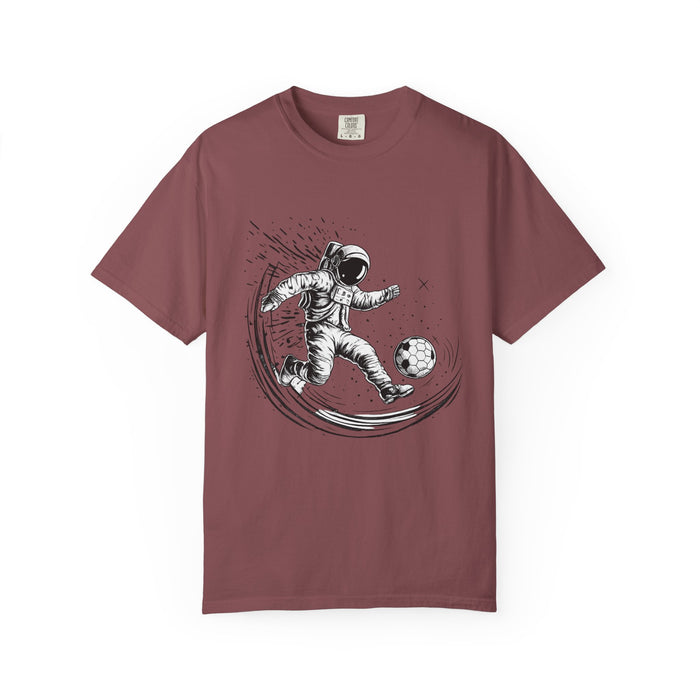 Astronaut Soccer T-Shirt — Space Football Graphic Tee