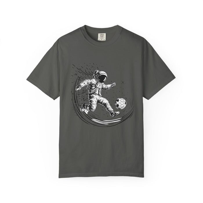 Astronaut Soccer T-Shirt — Space Football Graphic Tee