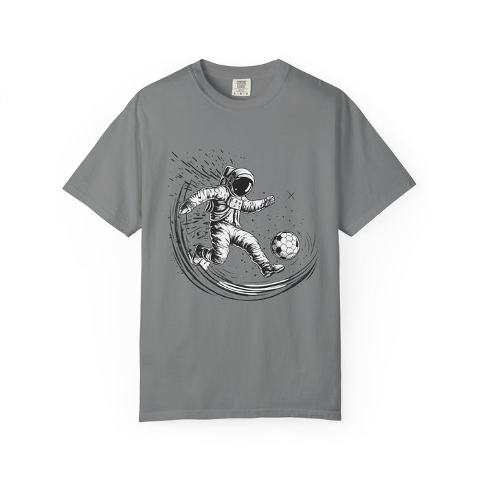 Astronaut Soccer T-Shirt — Space Football Graphic Tee