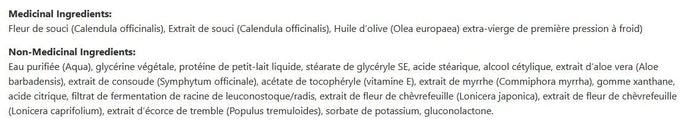 Crème au souci et vitamine E (calendule)