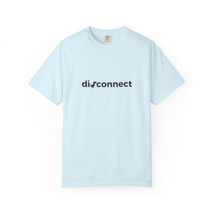 Disconnect Graphic T-Shirt — Minimalist Tech Logo Tee