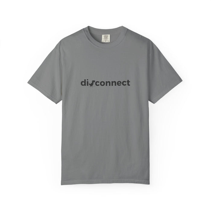 Disconnect Graphic T-Shirt — Minimalist Tech Logo Tee