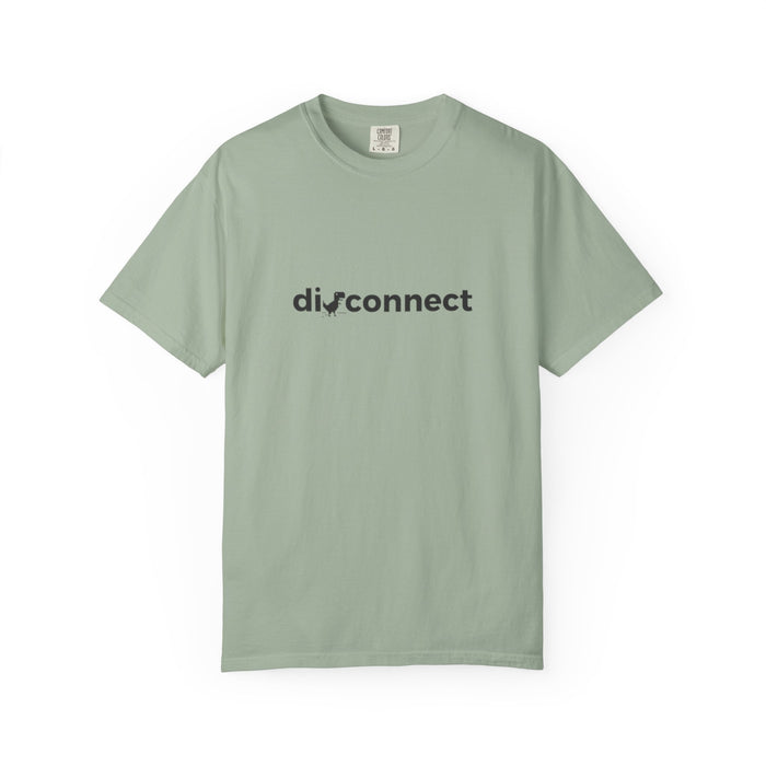 Disconnect Graphic T-Shirt — Minimalist Tech Logo Tee