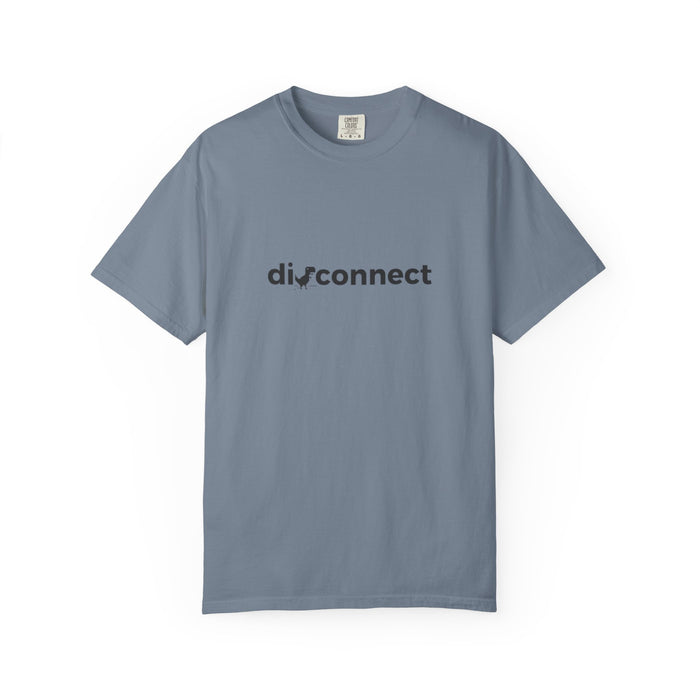Disconnect Graphic T-Shirt — Minimalist Tech Logo Tee