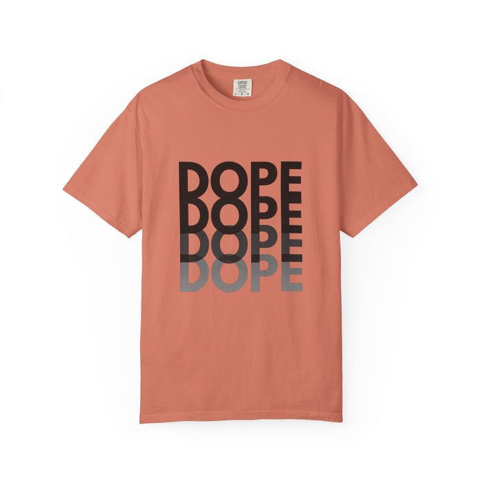 Dope Repeat Graphic T-Shirt — Retro Stacked Typography Tee