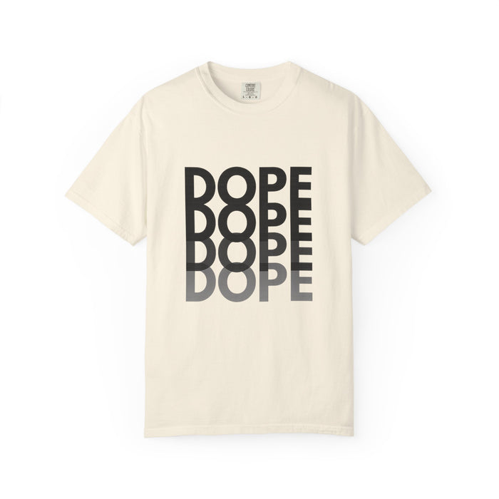 Dope Repeat Graphic T-Shirt — Retro Stacked Typography Tee