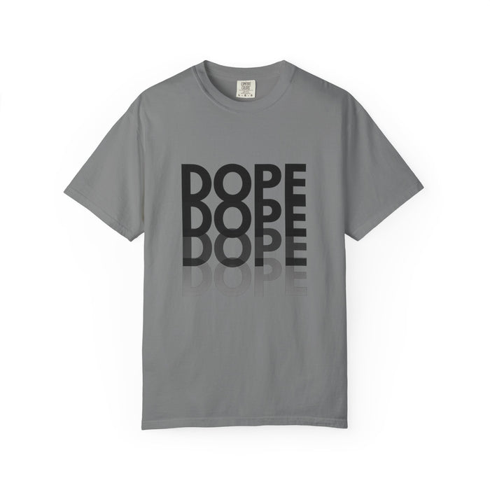 Dope Repeat Graphic T-Shirt — Retro Stacked Typography Tee
