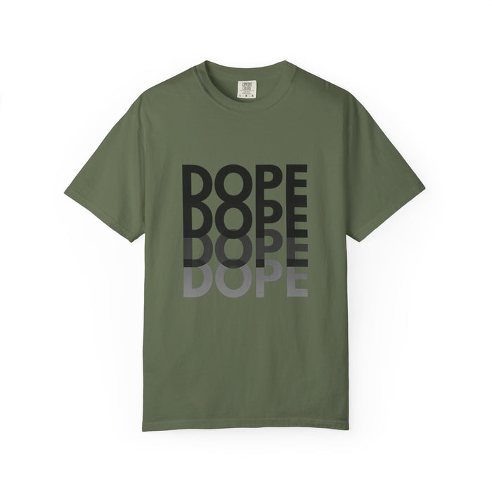 Dope Repeat Graphic T-Shirt — Retro Stacked Typography Tee