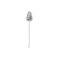 Flocked Pinecone Pick