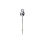 Flocked Pinecone Pick