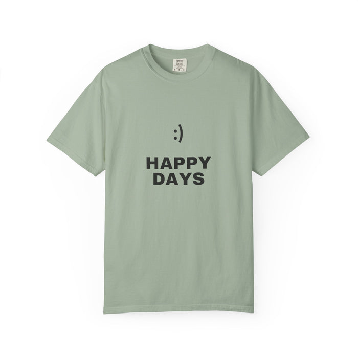 Happy Days T-Shirt — Minimal Smiley Graphic Tee
