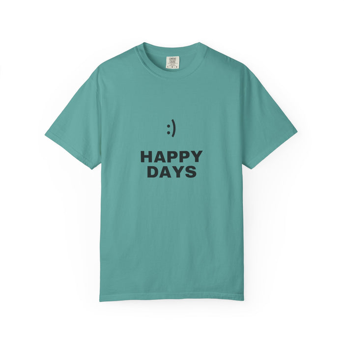 Happy Days T-Shirt — Minimal Smiley Graphic Tee