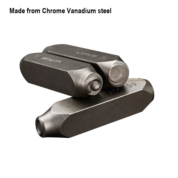 Harden 9Pcs Steel Numbers Size 10mm