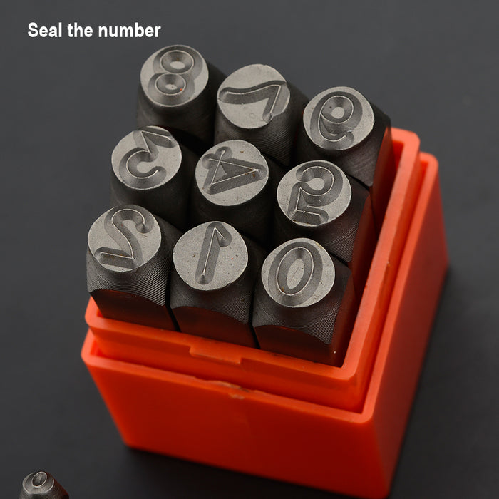 Harden 9Pcs Steel NumbersSize5mm