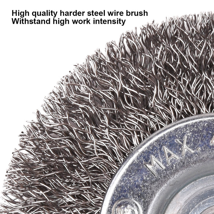 Harden Cup Wire Brush With NutSize100mm   x M14x2.0