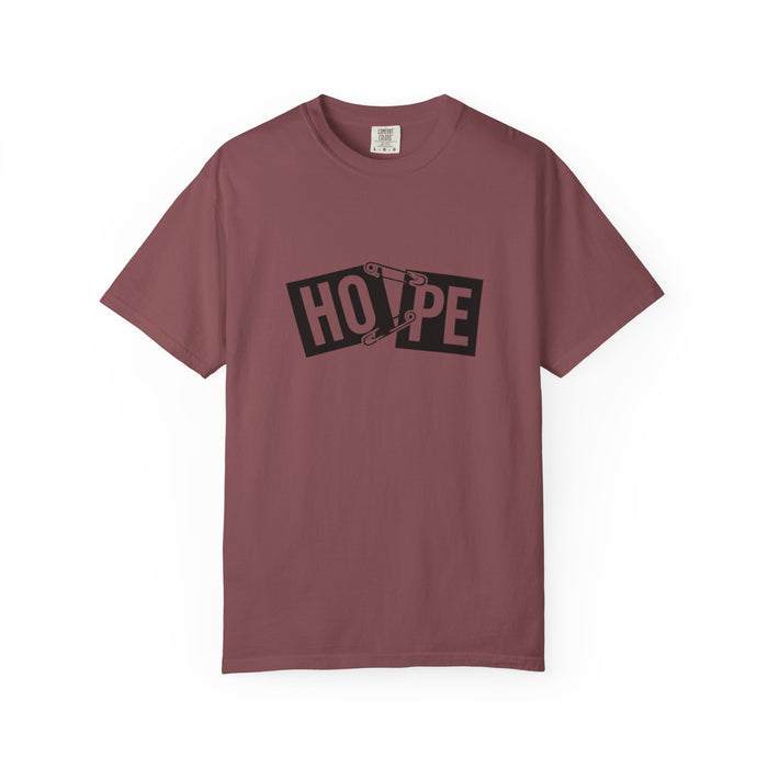 Hope Safety Pin T-Shirt — Graphic 'HOPE' Design