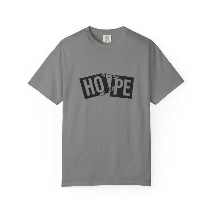 Hope Safety Pin T-Shirt — Graphic 'HOPE' Design