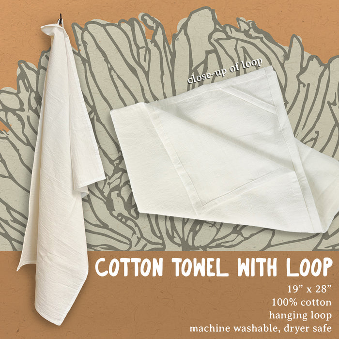 Ice Skate - Customizable Cotton Tea Towel