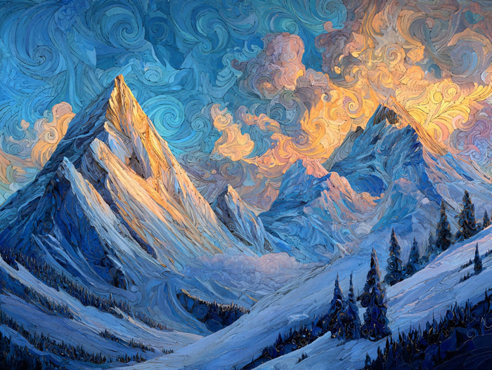 Icy Mountain Peaks - Main Image