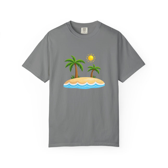 Island Paradise T-Shirt — Tropical Palm Tree Beach Graphic