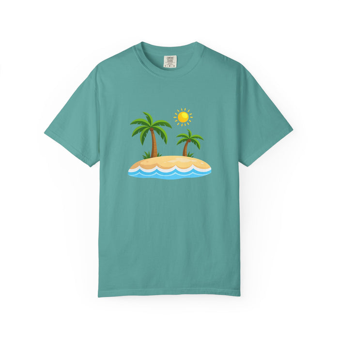 Island Paradise T-Shirt — Tropical Palm Tree Beach Graphic