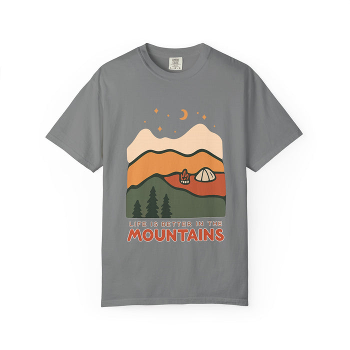 Life Is Better in the Mountains T-Shirt — Camping Mountain Graphic Tee