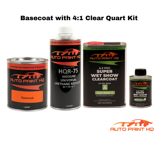 Mercedes 175 Kryptonite Green Basecoat Clear Quart Complete Paint Kit