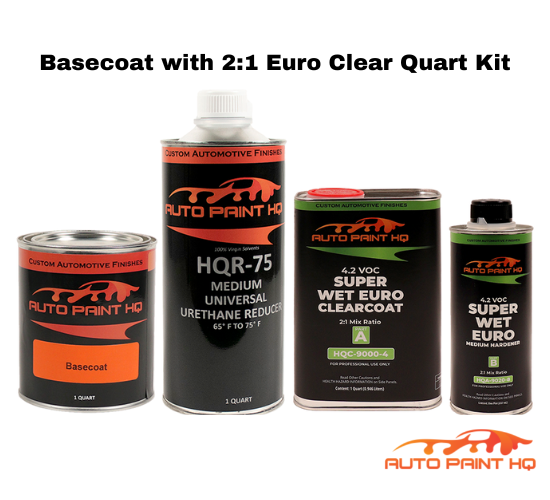 Mercedes 175 Kryptonite Green Basecoat Clear Quart Complete Paint Kit
