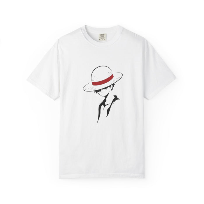 Minimal Straw Hat Silhouette T-Shirt