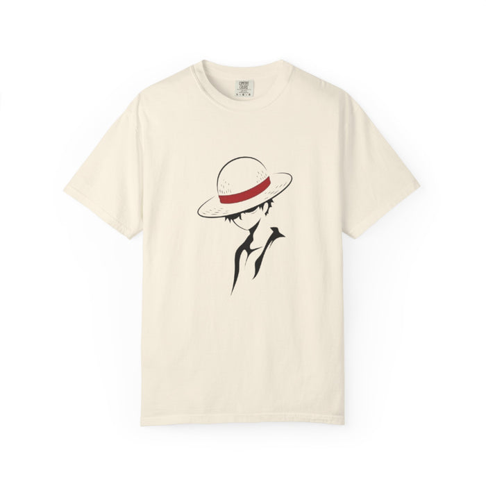 Minimal Straw Hat Silhouette T-Shirt