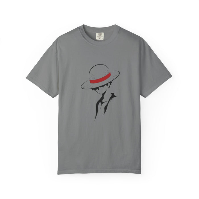 Minimal Straw Hat Silhouette T-Shirt