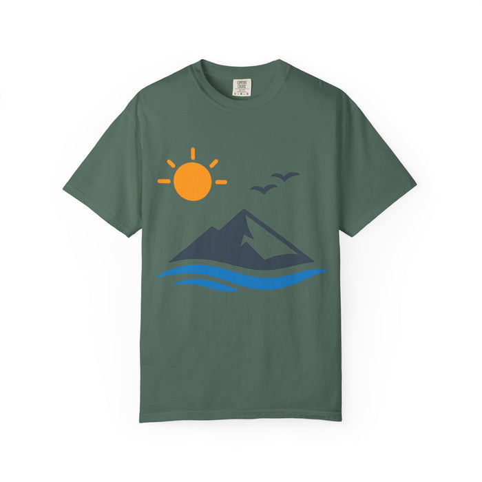 Mountain Sunrise T-Shirt — Scenic Outdoor Graphic Tee