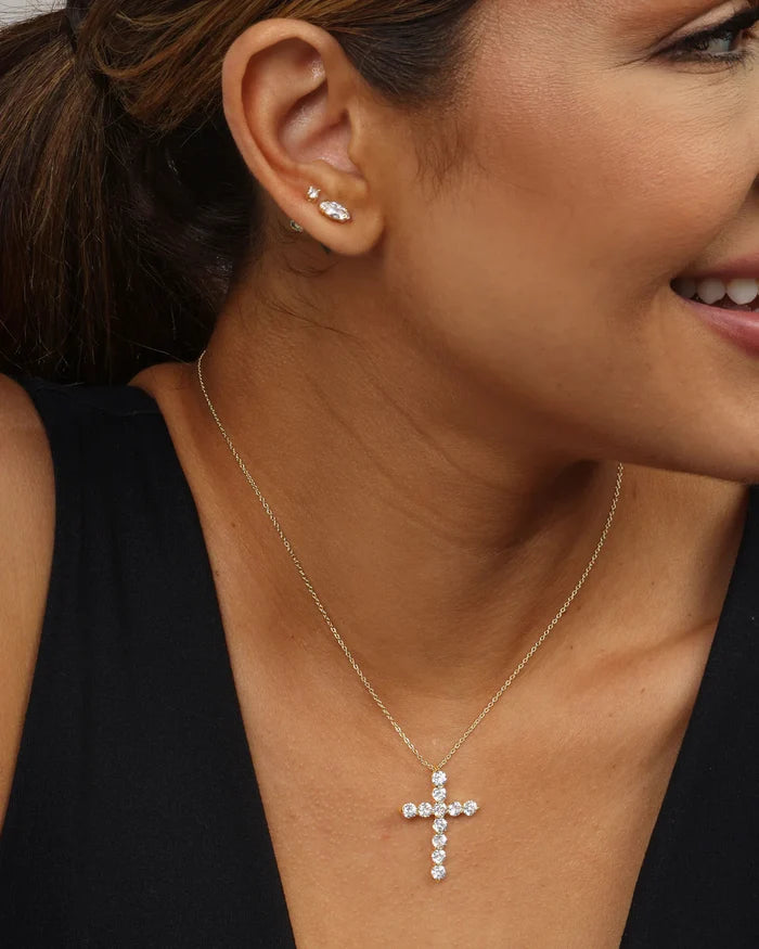 "Oh She Fancy" Cross Pendant