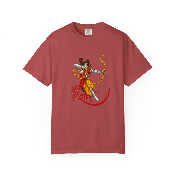 Ram Archer T-Shirt with ‘Jai Shri Ram’ Hindi Script — Hindu Festival & Devotional Tee