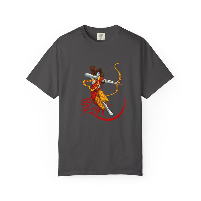 Ram Archer T-Shirt with ‘Jai Shri Ram’ Hindi Script — Hindu Festival & Devotional Tee