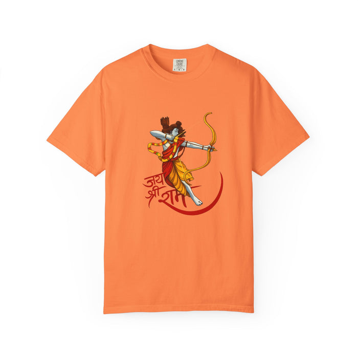 Ram Archer T-Shirt with ‘Jai Shri Ram’ Hindi Script — Hindu Festival & Devotional Tee