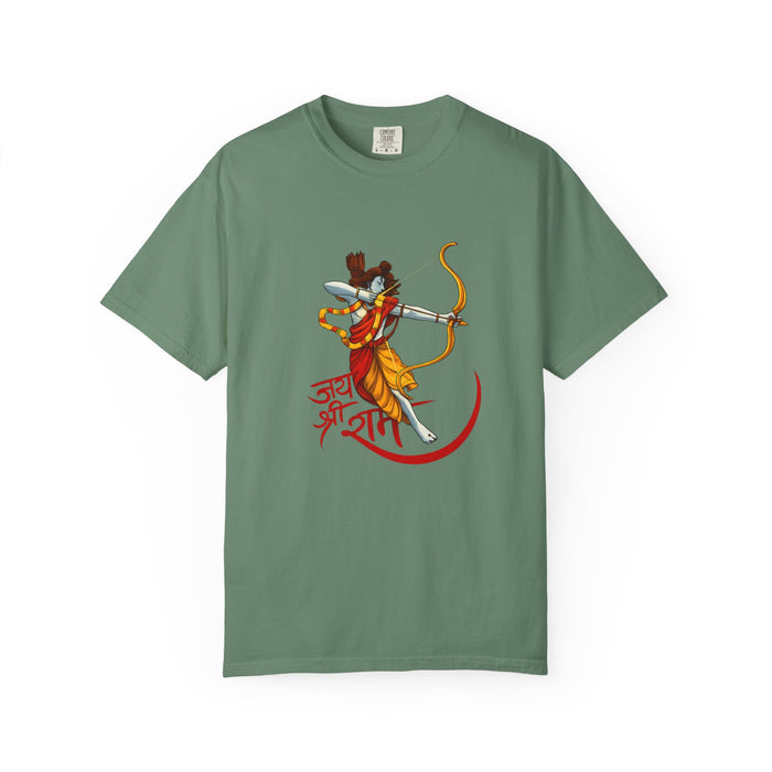 Ram Archer T-Shirt with ‘Jai Shri Ram’ Hindi Script — Hindu Festival & Devotional Tee