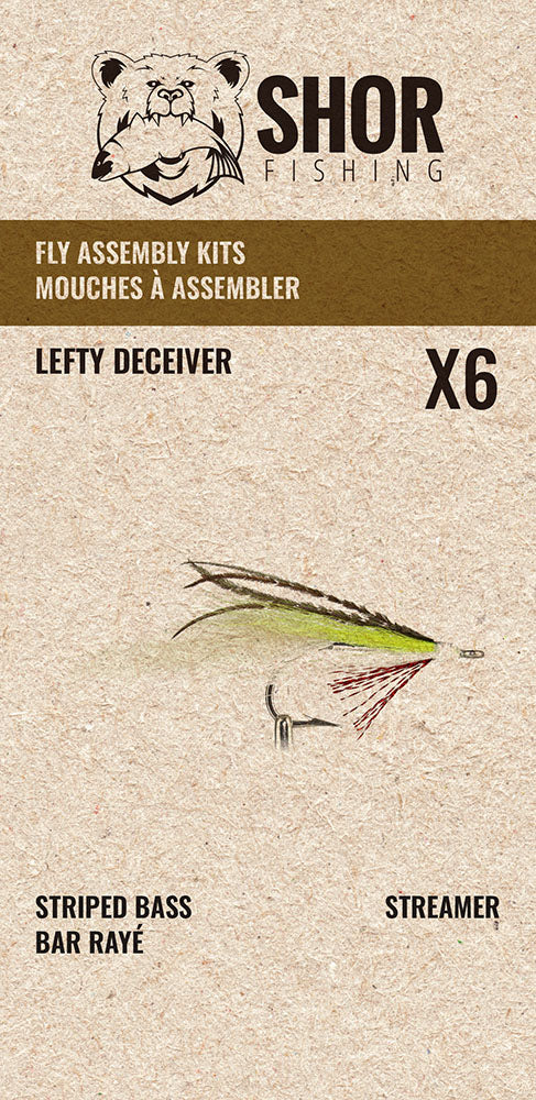 Striped Bass Fly Assembly Kits - 6/PK