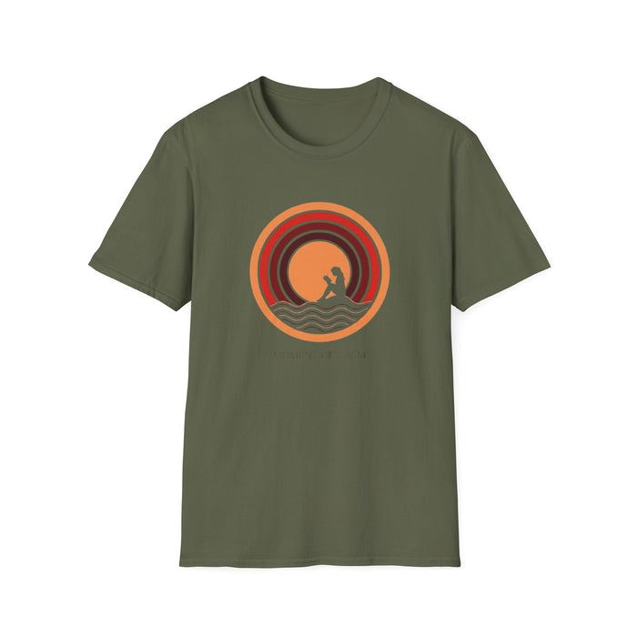 Sunset Surf T-Shirt — Retro Waves "Saltwater & Soul" Graphic Tee