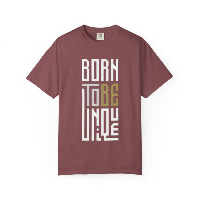 T-Shirt — "Born To Be Untile" Bold Vertical Typography Tee