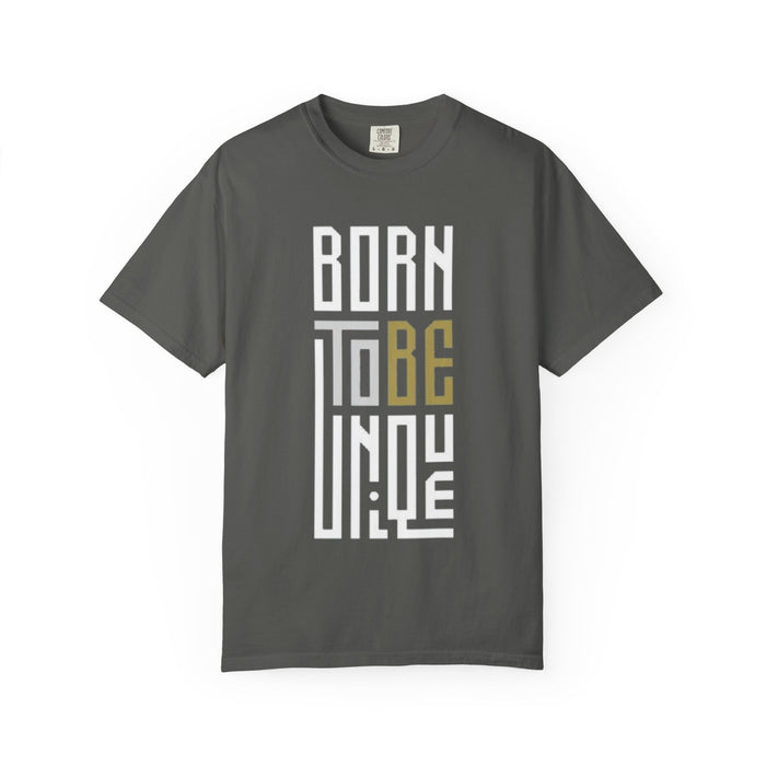 T-Shirt — "Born To Be Untile" Bold Vertical Typography Tee
